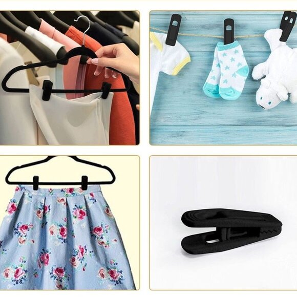 Other - TRENDING NOW!!! New Set of 8 Velvet Hanger Clips